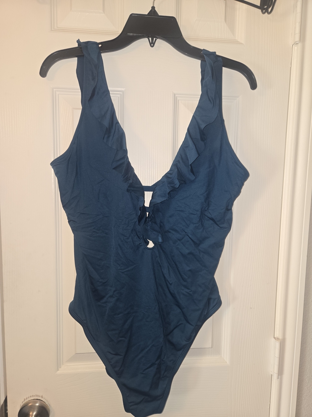 Teal Ruffled Swimsuit